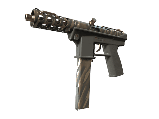 Tec-9 | Tiger Stencil (Well-Worn)