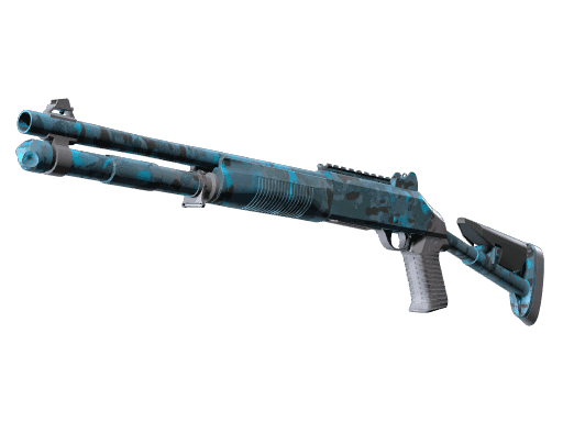 Souvenir XM1014 | VariCamo Blue (Minimal Wear)