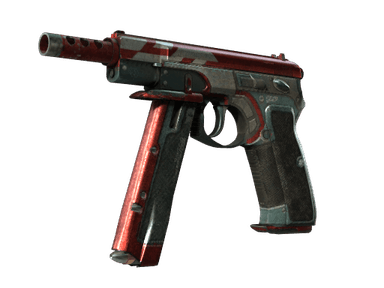 StatTrak™ CZ75-Auto | Red Astor (Battle-Scarred)