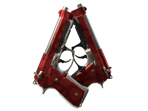 StatTrak™ Dual Berettas | Hemoglobin (Minimal Wear)