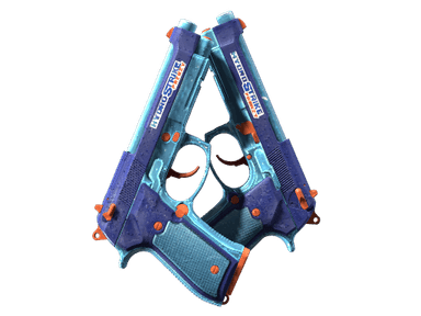 Dual Berettas | Hydro Strike (Well-Worn)