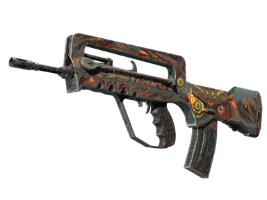 FAMAS | Eye of Athena (Battle-Scarred)