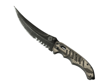 ★ Flip Knife | Black Laminate (Well-Worn)