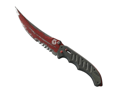 ★ Flip Knife | Crimson Web (Battle-Scarred)