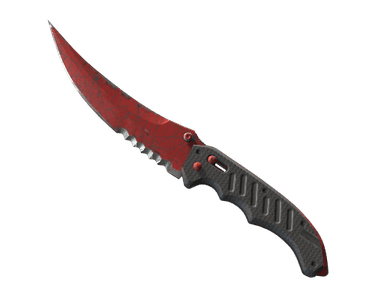 ★ Flip Knife | Crimson Web (Well-Worn)