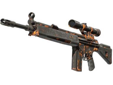 StatTrak™ G3SG1 | Orange Crash (Battle-Scarred)