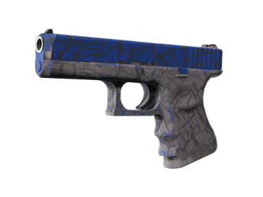 Glock-18 | Blue Fissure (Well-Worn)