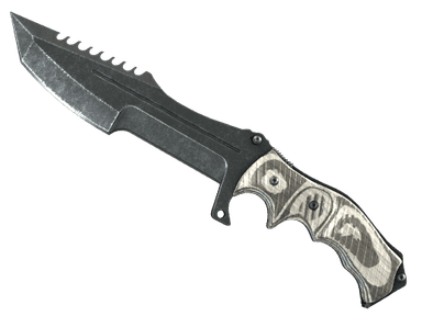 ★ StatTrak™ Huntsman Knife | Black Laminate (Minimal Wear)