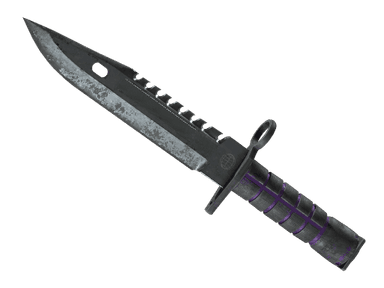 ★ StatTrak™ M9 Bayonet | Ultraviolet (Battle-Scarred)