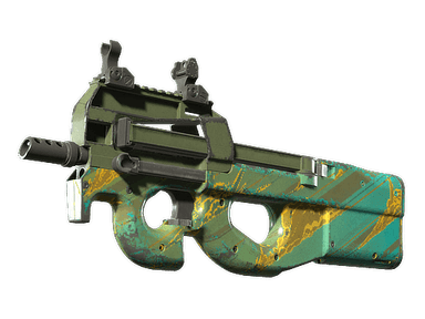 P90 | Mustard Gas (Well-Worn)