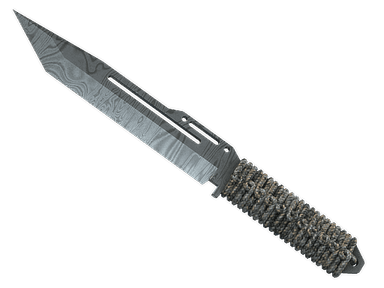 ★ Paracord Knife | Damascus Steel (Well-Worn)