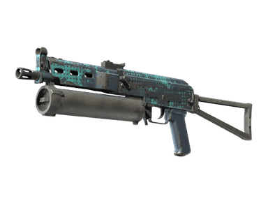 StatTrak™ PP-Bizon | Cobalt Halftone (Well-Worn)