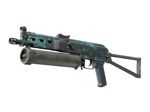 StatTrak™ PP-Bizon | Cobalt Halftone (Well-Worn)