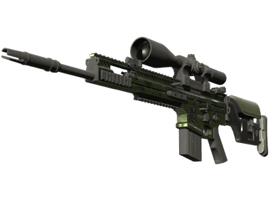 StatTrak™ SCAR-20 | Green Marine (Minimal Wear)