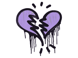 Sealed Graffiti | Broken Heart (Violent Violet)