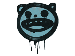 Sealed Graffiti | Happy Cat (Wire Blue)
