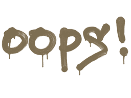 Sealed Graffiti | Oops (Dust Brown)