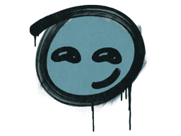 Sealed Graffiti | Smirk (Wire Blue)