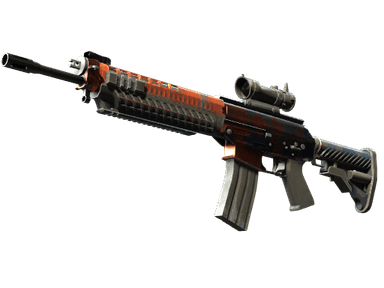 StatTrak™ SG 553 | Danger Close (Well-Worn)
