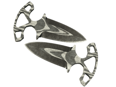 ★ Shadow Daggers | Black Laminate (Battle-Scarred)