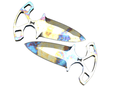 ★ Shadow Daggers | Case Hardened (Well-Worn)