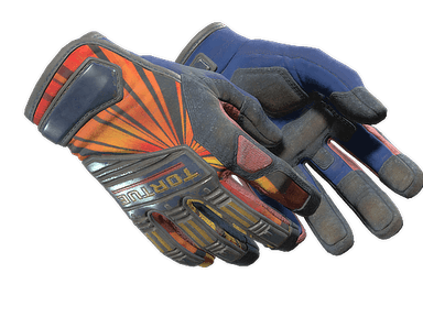 ★ Specialist Gloves | Sunburst (Battle-Scarred)