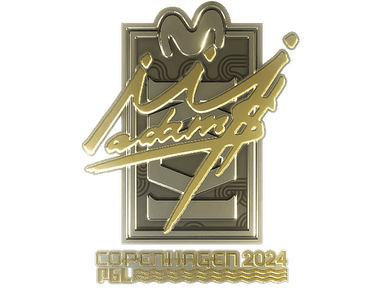 Sticker | adamS (Gold) | Copenhagen 2024