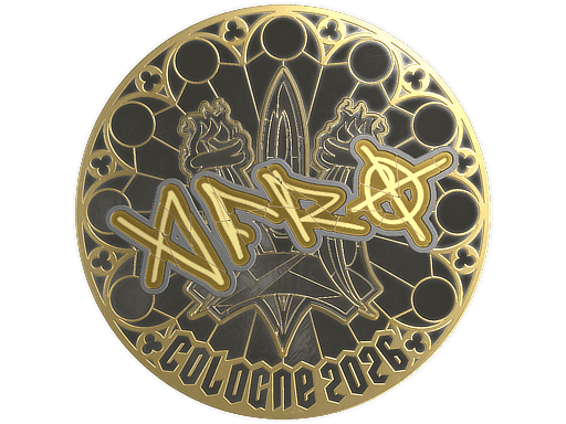 Sticker | afro (Gold) | Cologne 2026