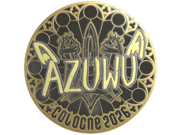 Sticker | AZUWU (Gold) | Cologne 2026