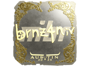 Sticker | brnz4n (Gold) | Austin 2025