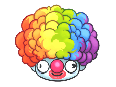 Sticker | Clown Wig