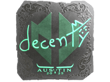Sticker | decenty (Foil) | Austin 2025