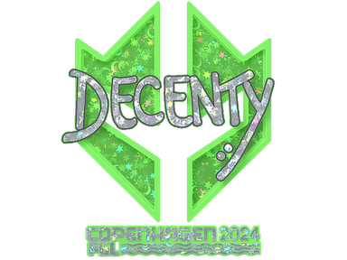 Sticker | decenty (Glitter) | Copenhagen 2024