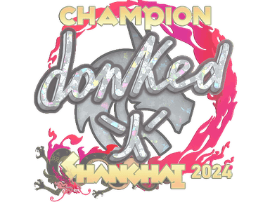 Sticker | donk (Glitter, Champion) | Shanghai 2024