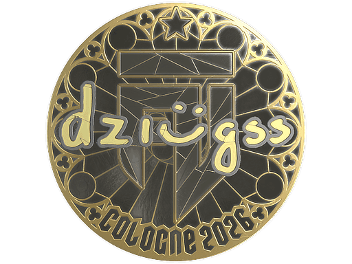 Sticker | dziugss (Gold) | Cologne 2026