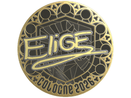 Sticker | EliGE (Gold) | Cologne 2026