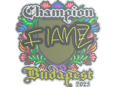 Sticker | FlameZ (Embroidered, Champion) | Budapest 2025