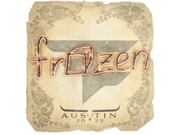 Sticker | frozen | Austin 2025