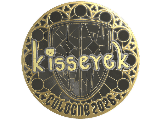 Sticker | kisserek (Gold) | Cologne 2026