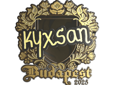Sticker | kyxsan (Gold) | Budapest 2025