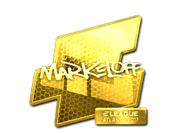 Sticker | markeloff (Gold) | Atlanta 2017