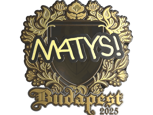 Sticker | MATYS (Gold) | Budapest 2025