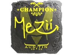 Sticker | mezii (Foil, Champion) | Austin 2025