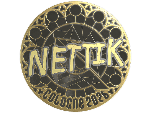 Sticker | nettik (Gold) | Cologne 2026