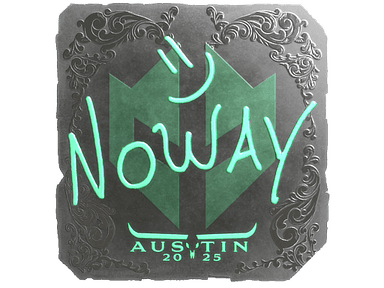 Sticker | noway (Foil) | Austin 2025