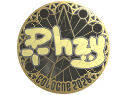 Sticker | phzy (Gold) | Cologne 2026