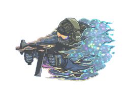 Sticker | Pushing Smokes (Glitter)