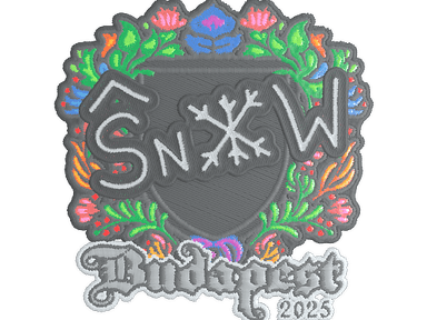 Sticker | snow (Embroidered) | Budapest 2025