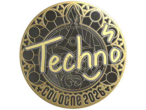 Sticker | Techno4K (Gold) | Cologne 2026