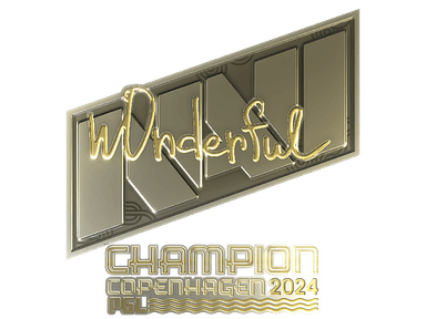 Sticker | w0nderful (Gold, Champion) | Copenhagen 2024